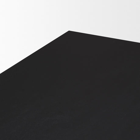 Grier Black Wood w/ Black Cane Dining Table by Mercana at Eve Furniture