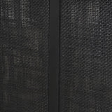 Grier Black Wood w/ Black Cane Dining Table by Mercana at Eve Furniture