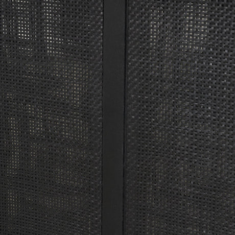 Grier Black Wood w/ Black Cane Dining Table by Mercana at Eve Furniture