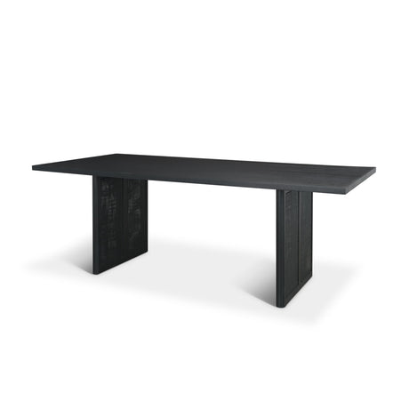 Grier Black Wood w/ Black Cane Dining Table by Mercana at Eve Furniture