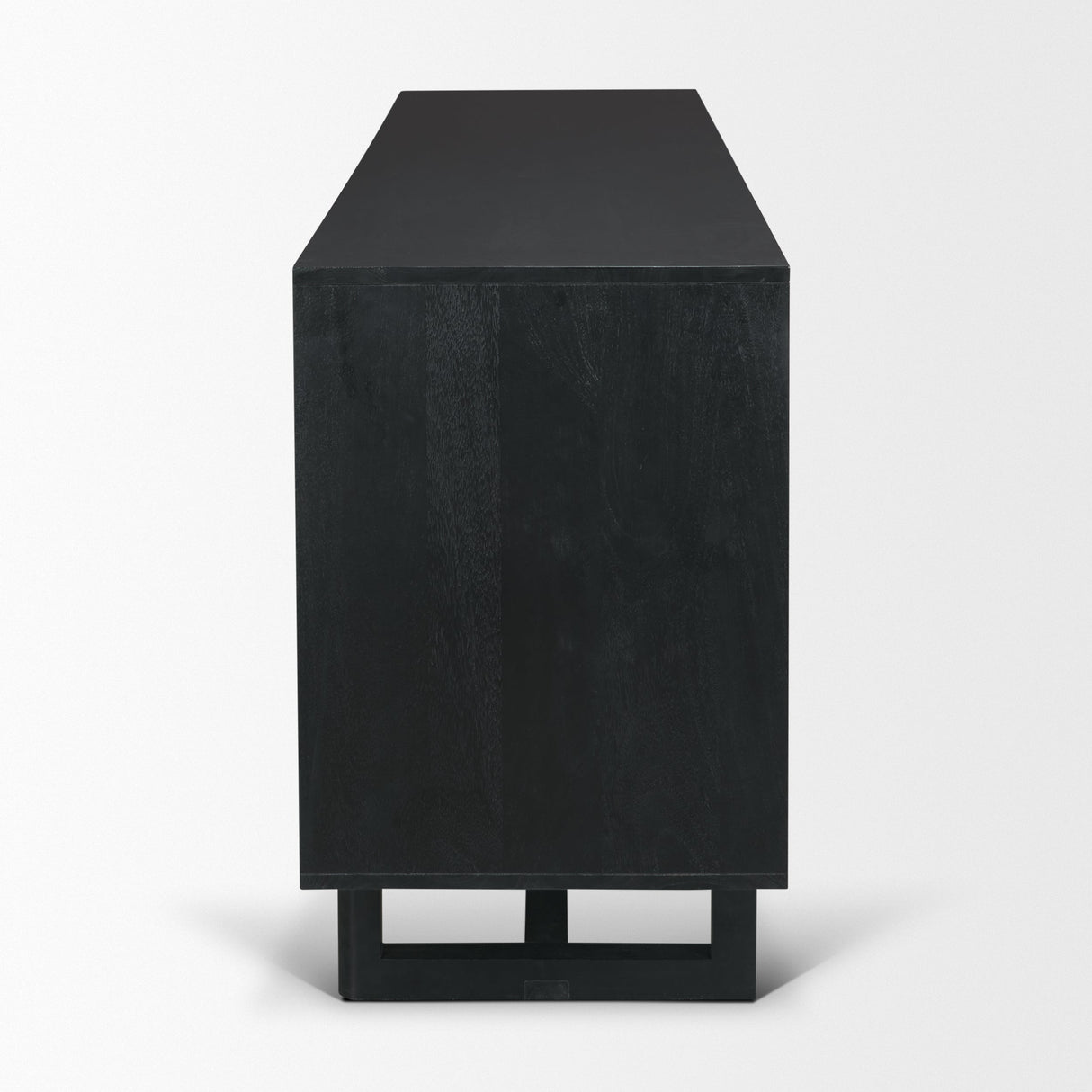 Grier Black Wood W/ Black Cane Sideboard by Mercana at Eve Furniture