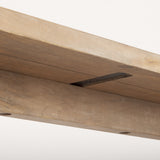 Grier Light Brown Solid Wood w/ Cane Console Table by Mercana at Eve Furniture