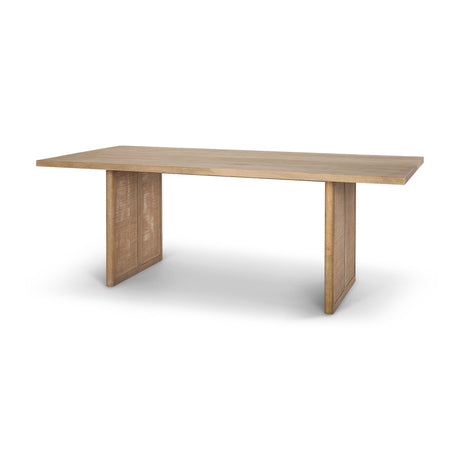 Grier Light Brown Wood w/ Cane Dining Table by Mercana at Eve Furniture