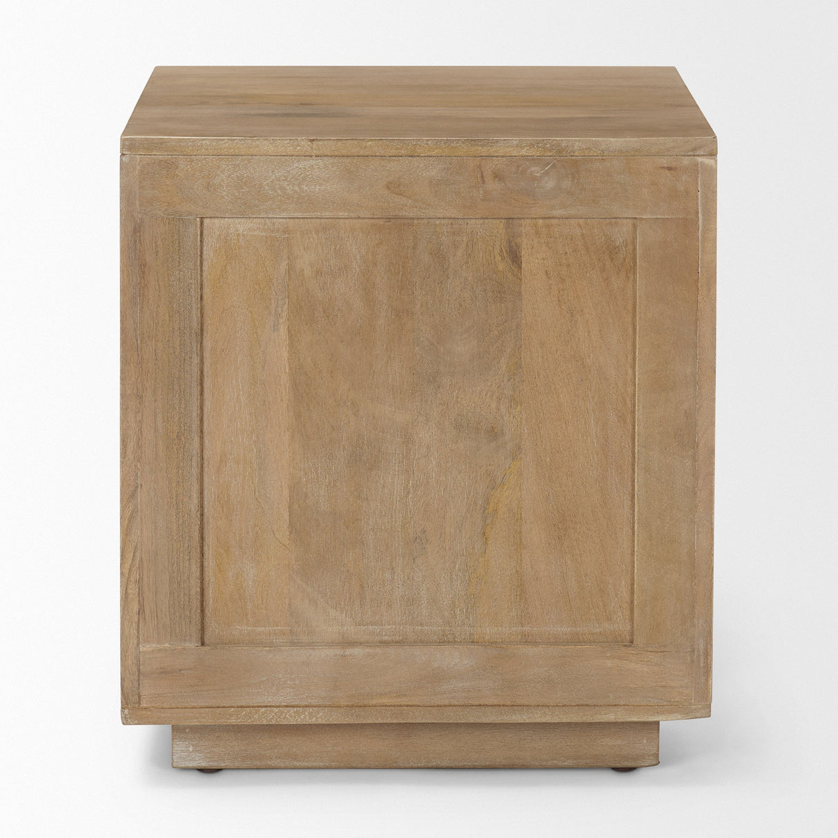 Grier Light Brown Wood w/ Cane End Table by Mercana at Eve Furniture