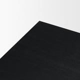 Grier Set of 2 Black Wood w/ Black Cane Nesting Accent Tables by Mercana at Eve Furniture