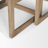 Grier Set of 2 Light Brown Solid Wood w/ Cane Nesting Accent Tables by Mercana at Eve Furniture