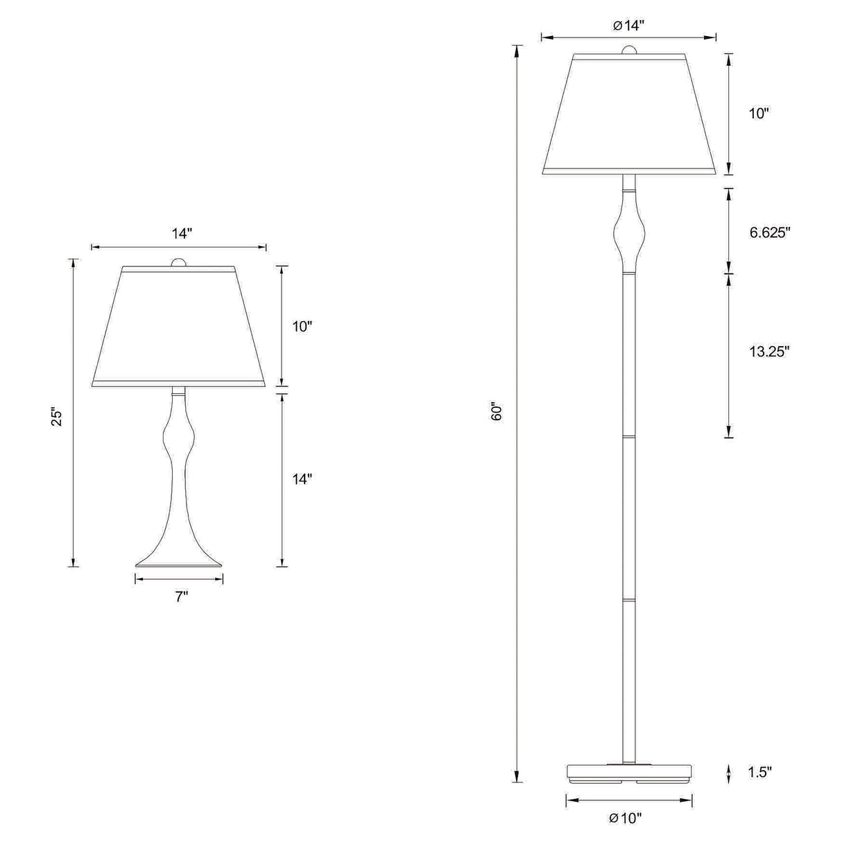 Griffin 3-piece Floor and Table Lamp Set Brushed Nickel by Coaster at Eve Furniture