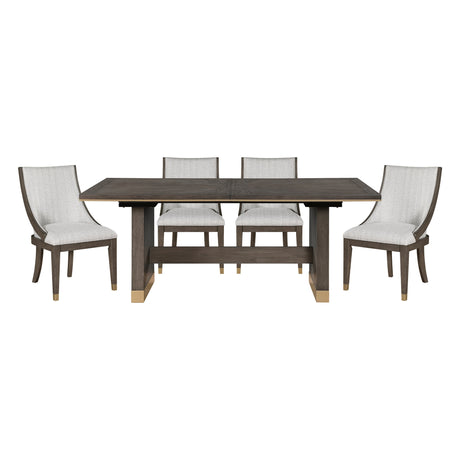 Griffin Brown Extendable Dining Set by Homelegance at Eve Furniture