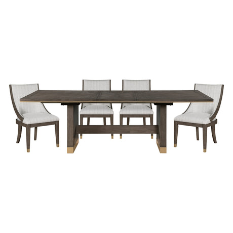 Griffin Brown Extendable Dining Set by Homelegance at Eve Furniture