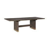 Griffin Brown Extendable Dining Table by Homelegance at Eve Furniture