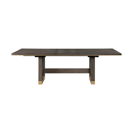 Griffin Brown Extendable Dining Table by Homelegance at Eve Furniture