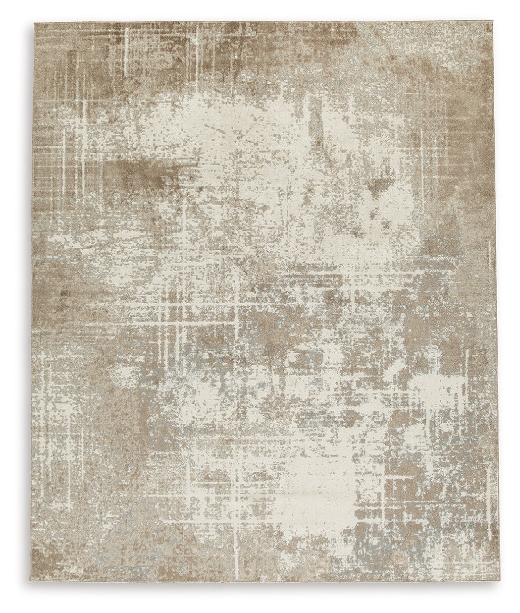Grifflain Tan/Brown/Gray Large Rug by Ashley at Eve Furniture