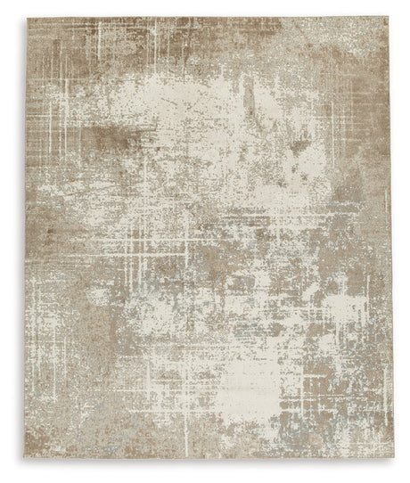 Grifflain Tan/Brown/Gray Large Rug by Ashley at Eve Furniture