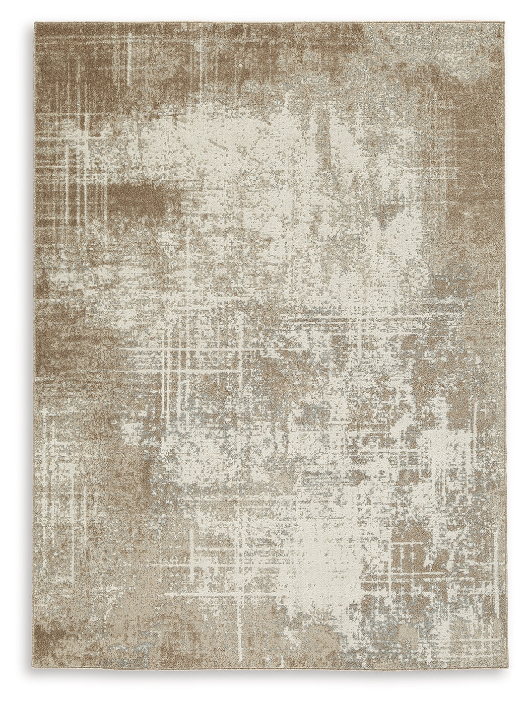 Grifflain Tan/Brown/Gray Medium Rug by Ashley at Eve Furniture