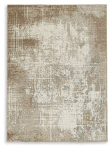 Grifflain Tan/Brown/Gray Medium Rug by Ashley at Eve Furniture