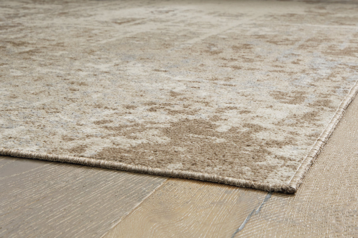 Grifflain Tan/Brown/Gray Medium Rug by Ashley at Eve Furniture
