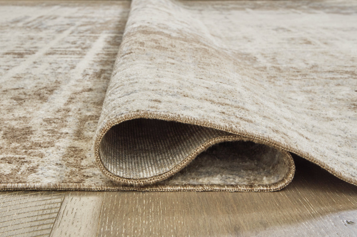 Grifflain Tan/Brown/Gray Medium Rug by Ashley at Eve Furniture