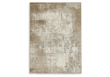 Grifflain Tan/Brown/Gray Medium Rug by Ashley at Eve Furniture