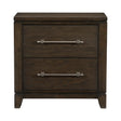 Griggs Dark Brown Nightstand by Homelegance at Eve Furniture