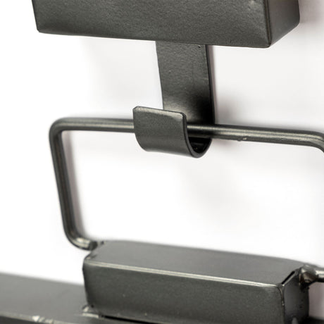 Grimm Rectangular Gray Metal Frame Mirror by Mercana at Eve Furniture