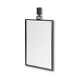 Grimm Rectangular Gray Metal Frame Mirror by Mercana at Eve Furniture