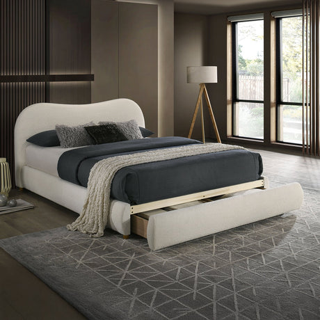 Grimsby White Eastern King Bed by Furniture of America at Eve Furniture