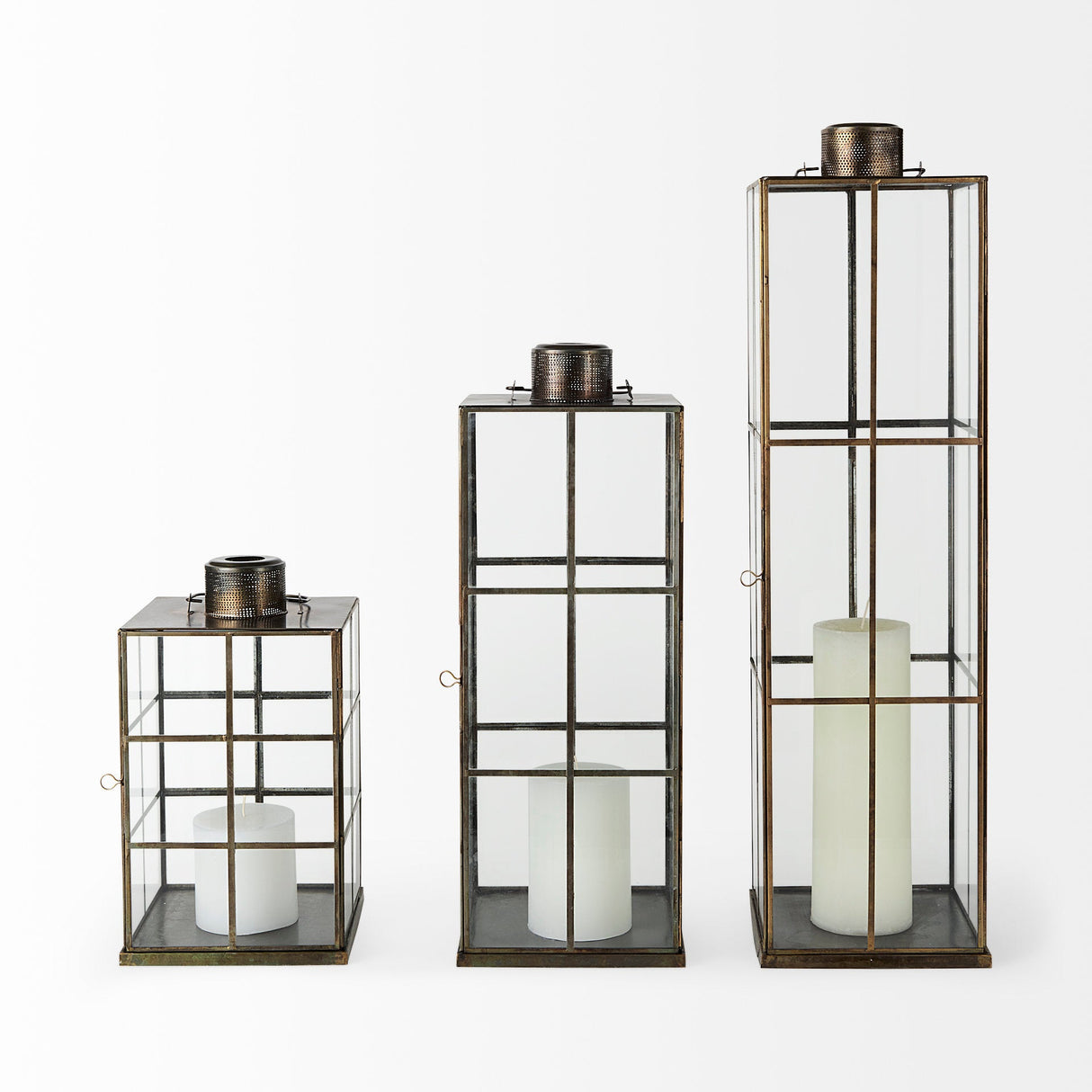 Grimwig (Small) LANTERN W/SHEET BASE WITHOUT BEVEL by Mercana at Eve Furniture