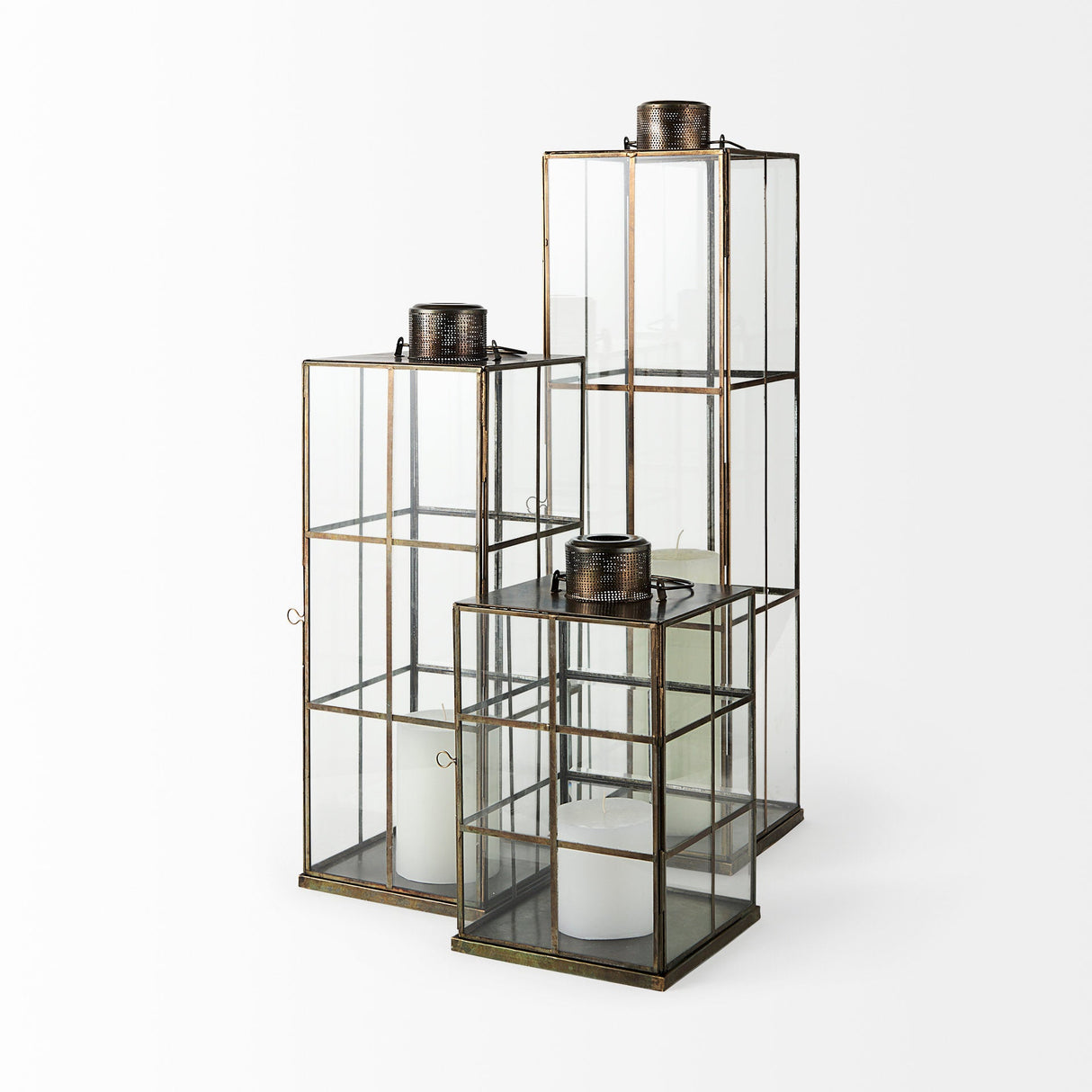 Grimwig (Small) LANTERN W/SHEET BASE WITHOUT BEVEL by Mercana at Eve Furniture