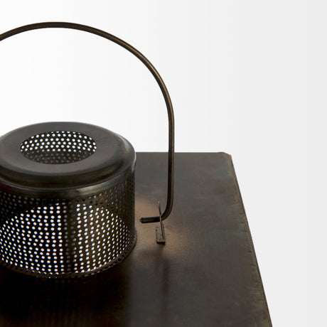 Grimwig (Small) LANTERN W/SHEET BASE WITHOUT BEVEL by Mercana at Eve Furniture