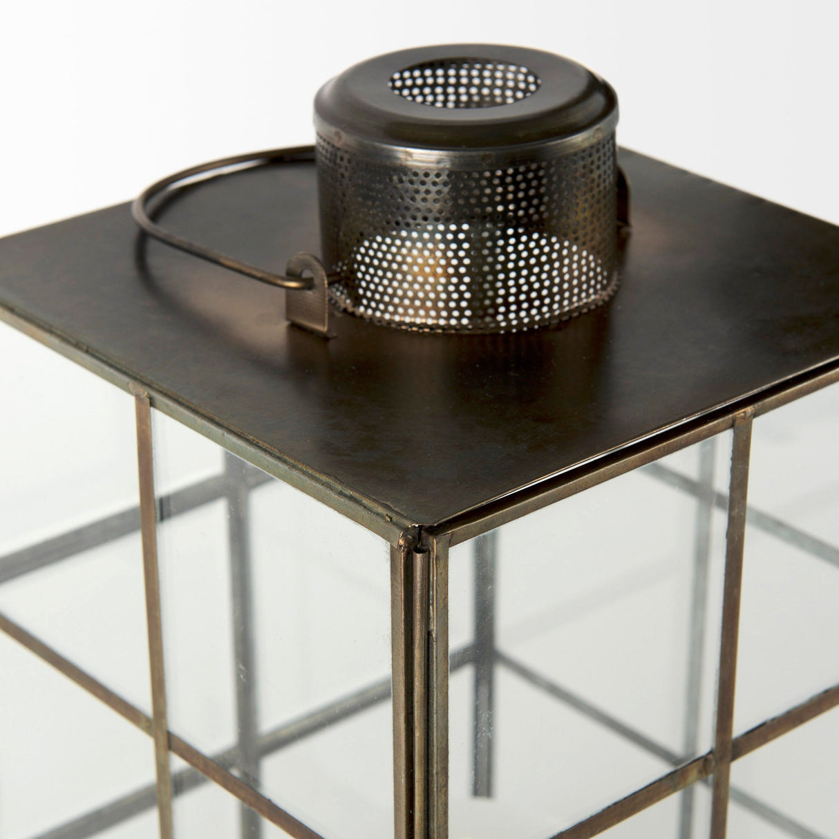Grimwig (Small) LANTERN W/SHEET BASE WITHOUT BEVEL by Mercana at Eve Furniture
