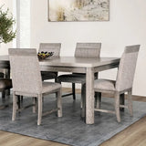 Gristalt Gray/Stone Gray 7-Piece Dining Room Set by Furniture of America at Eve Furniture