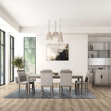 Gristalt Gray/Stone Gray 7-Piece Dining Room Set by Furniture of America at Eve Furniture