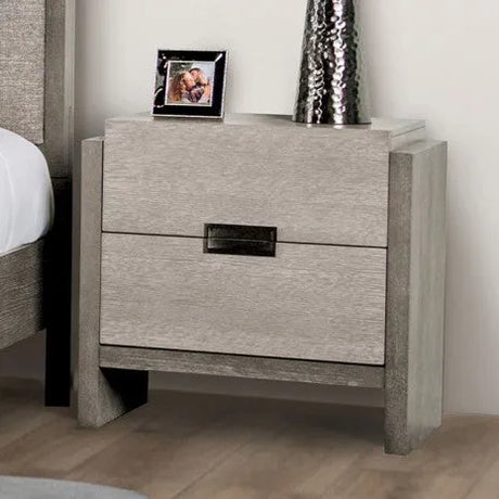 Gristalt Stone Gray 5-Piece Queen Bedroom Set by Furniture of America at Eve Furniture