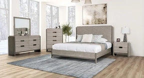 Gristalt Stone Gray 4-Piece Queen Bedroom Set by Furniture of America at Eve Furniture
