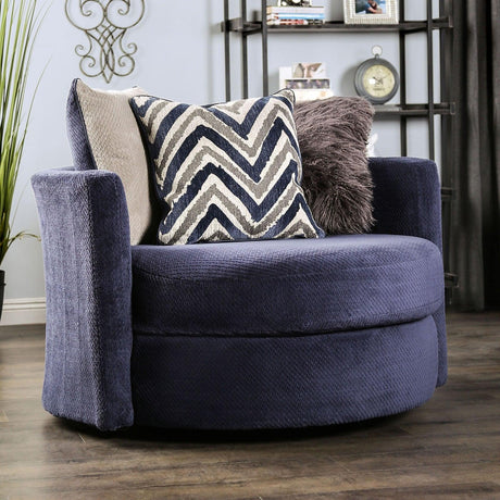 Griswold Navy Chair by Furniture of America at Eve Furniture