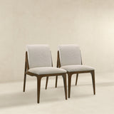Grivelle Cream Fabric Dining Chair (Set Of 2) by Ashcroft Imports at Eve Furniture