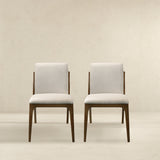 Grivelle Cream Fabric Dining Chair (Set Of 2) by Ashcroft Imports at Eve Furniture