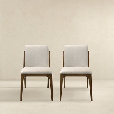 Grivelle Cream Fabric Dining Chair (Set Of 2) by Ashcroft Imports at Eve Furniture