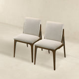 Grivelle Cream Fabric Dining Chair (Set Of 2) by Ashcroft Imports at Eve Furniture