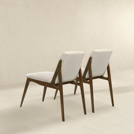 Grivelle Cream Fabric Dining Chair (Set Of 2) by Ashcroft Imports at Eve Furniture