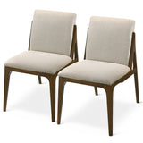 Grivelle Cream Fabric Dining Chair (Set Of 2) by Ashcroft Imports at Eve Furniture