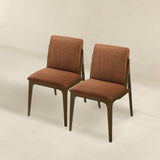 Grivelle Orange Fabric Dining Chair (Set Of 2) by Ashcroft Furniture at Eve Furniture