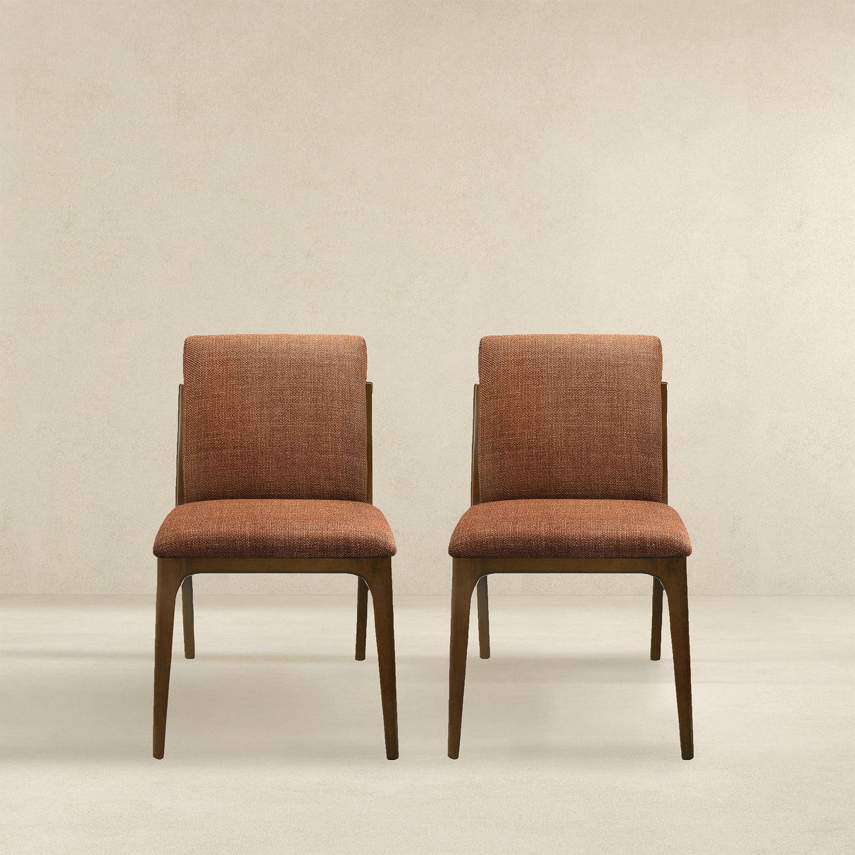 Grivelle Orange Fabric Dining Chair (Set Of 2) by Ashcroft Furniture at Eve Furniture