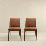 Grivelle Orange Fabric Dining Chair (Set Of 2) by Ashcroft Furniture at Eve Furniture