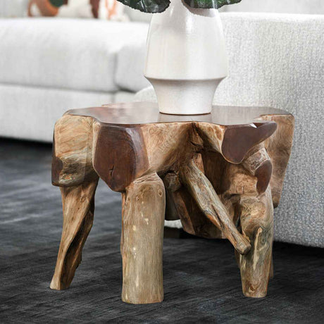 Groot End Table - Natural by Classic Home at Eve Furniture
