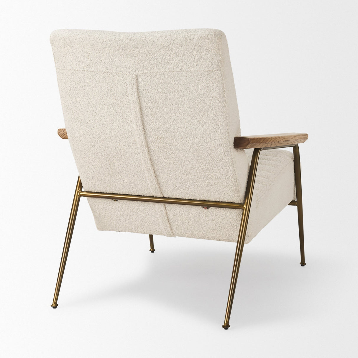 Grosjean Cream Boucle Accent Chair by Mercana at Eve Furniture