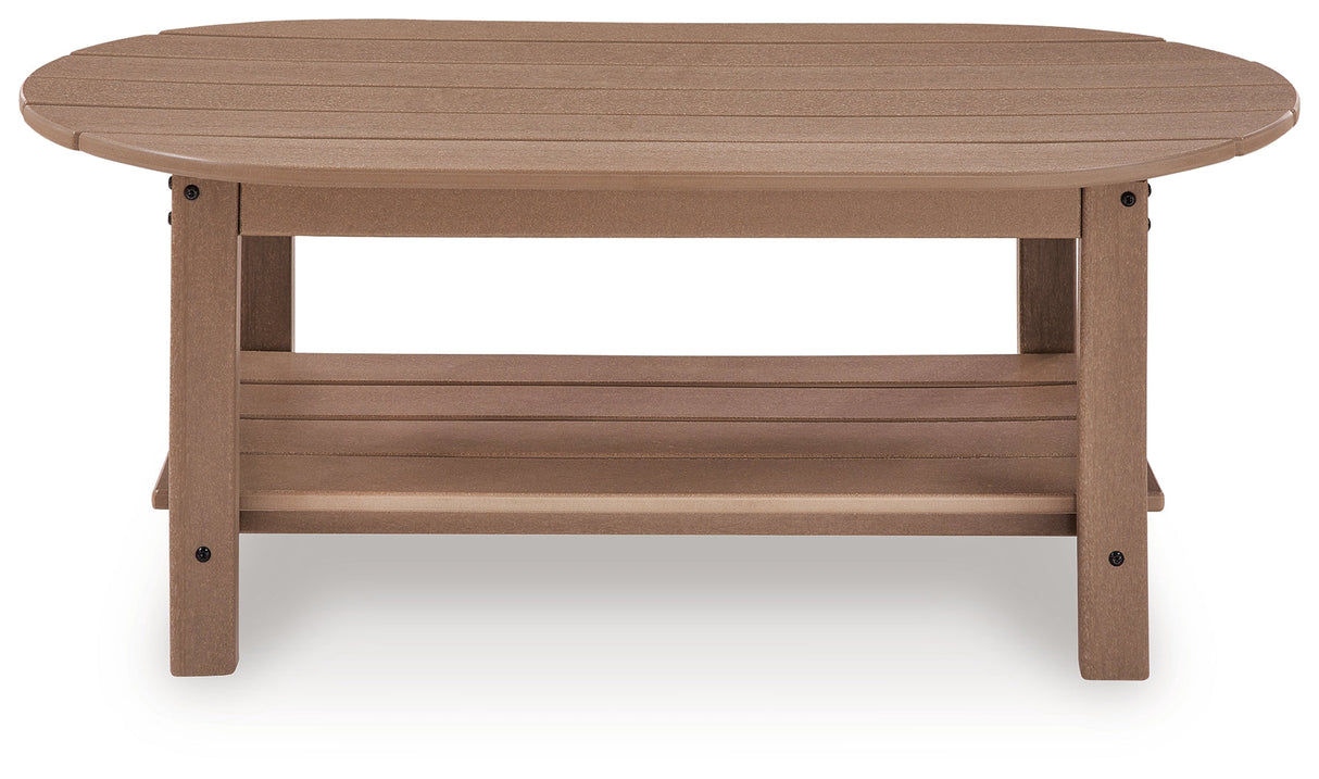 Grover Beach Driftwood Outdoor Coffee Table by ASHLEY FURNITURE at Eve Furniture