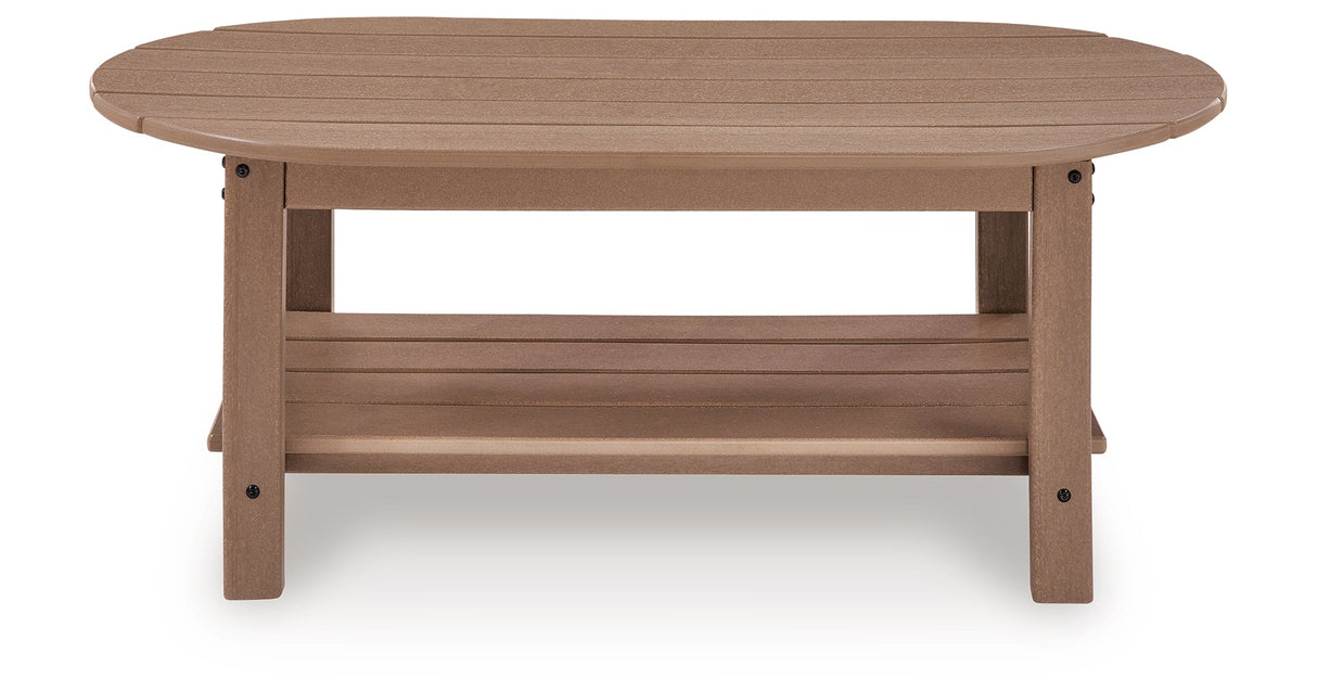 Grover Beach Driftwood Outdoor Coffee Table by ASHLEY FURNITURE at Eve Furniture
