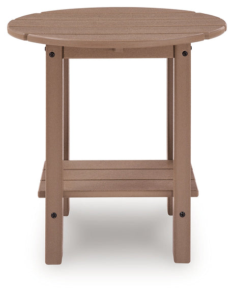 Grover Beach Driftwood Outdoor End Table by Ashley at Eve Furniture