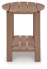 Grover Beach Driftwood Outdoor End Table by Ashley at Eve Furniture